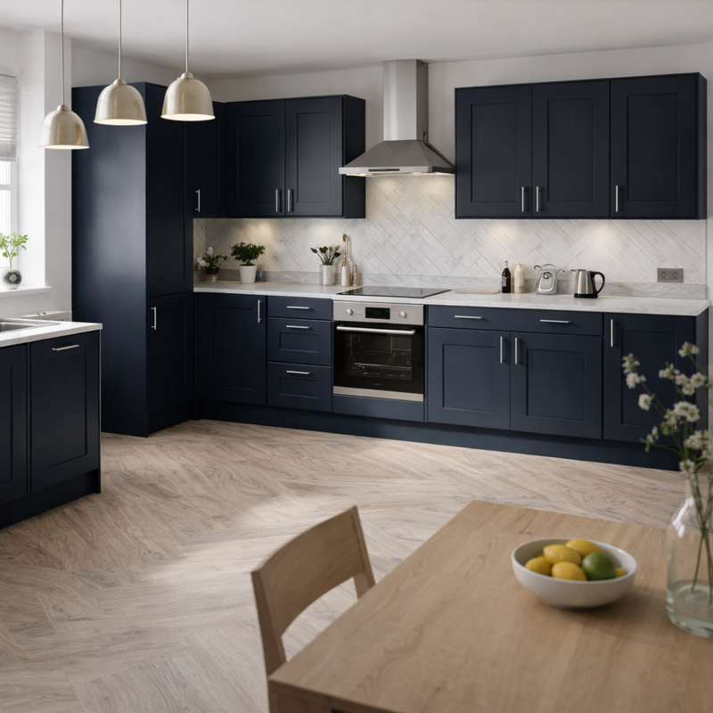 Milano Kitchen in Midnight Blue